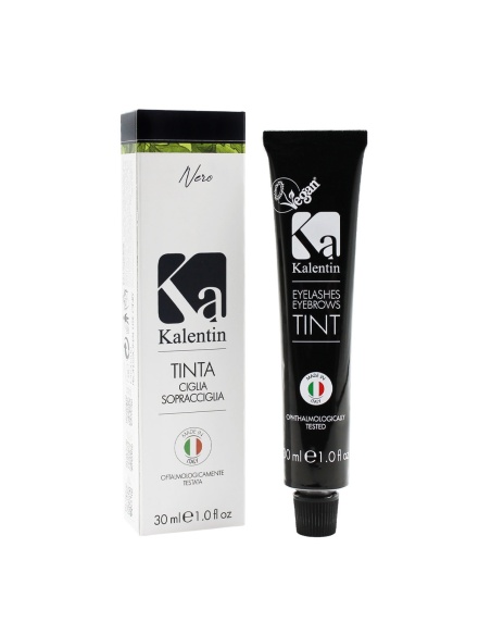 Tinta ibrida effetto henné per ciglia e sopracciglia nero| Kalentin cosmetici professionali