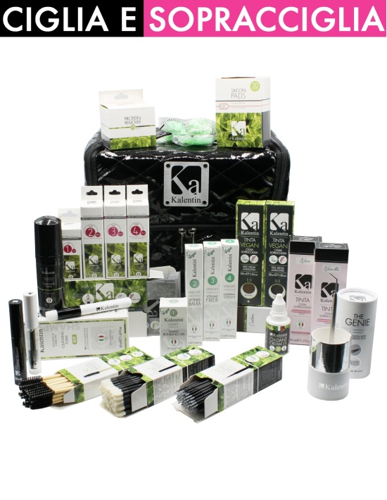 KIT KALENTIN FAMILY laminazione-tinta ciglia e sopracciglia (60 applicazioni) | Kalentin cosmetici di qualità