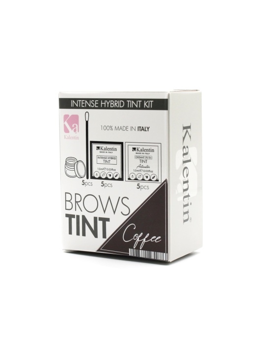 KIT TINTA sopracciglia CAFFÈ Intense Hybrid - 10 pezzi | Kalentin cosmetici di qualità