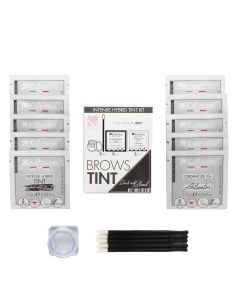 KIT TINTA sopracciglia BIONDO SCURO CENERE Intense Hybrid - 10 pezzi | Kalentin cosmetici di qualità 2