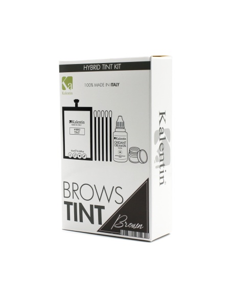 KIT TINTA sopracciglia CASTANO Ibrida effetto henné| Kalentin cosmetici di qualità