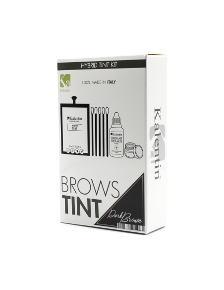 KIT TINTA sopracciglia CASTANO SCURO Ibrida effetto henné | Kalentin cosmetici di qualità