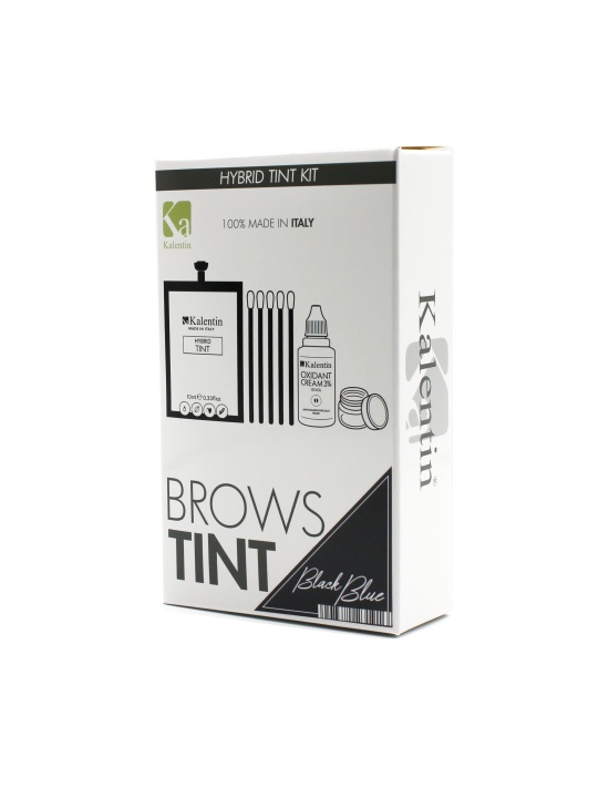 KIT TINTA sopracciglia NERO BLU Ibrida effetto henné | Kalentin cosmetici di qualità