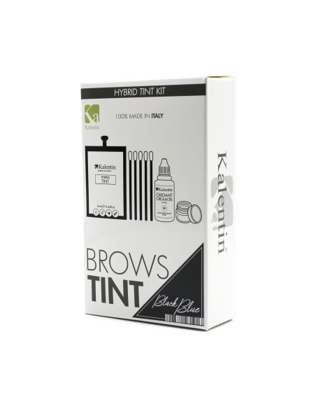 KIT TINTA sopracciglia NERO BLU Ibrida effetto henné | Kalentin cosmetici di qualità
