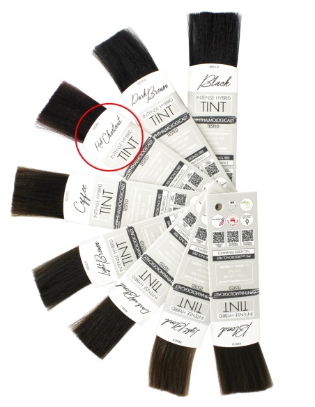 KIT TINTA sopracciglia ROSSO CASTAGNA Intense Hybrid - 10 pezzi | Kalentin cosmetici di qualità