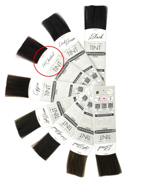 Tinta Intense Hybrid per sopracciglia preattivata - Rosso castagna 1ml| Kalentin cosmetici di qualità