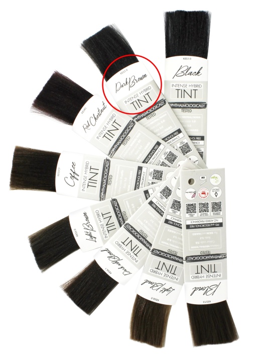 KIT TINTA sopracciglia CASTANO SCURO Intense Hybrid - 10 pezzi | Kalentin cosmetici di qualità