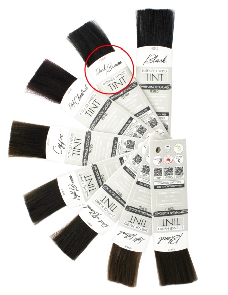 KIT TINTA sopracciglia CASTANO SCURO Intense Hybrid - 10 pezzi | Kalentin cosmetici di qualità