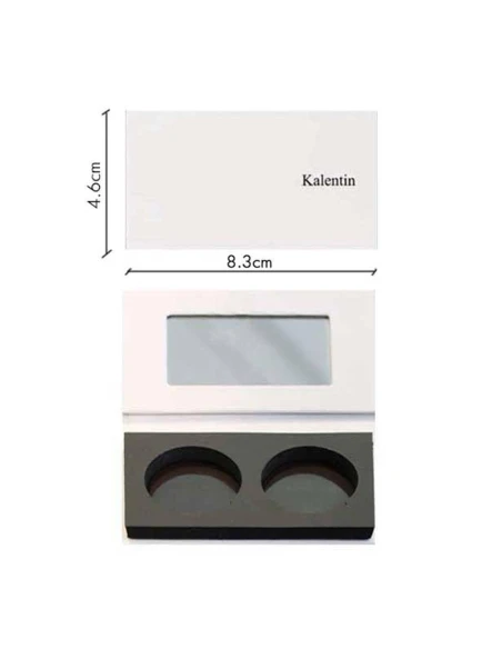 Palette vuota per composizione makeup - 2 spazi|Kalentin sustainable cosmetic brand