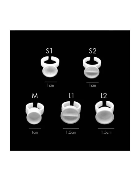 Anelli usa e getta per colla - 10pz | Kalentin cosmetici professionali