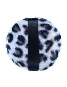 Spugnetta per cipria in piumino leopardato | Kalentin cosmetici