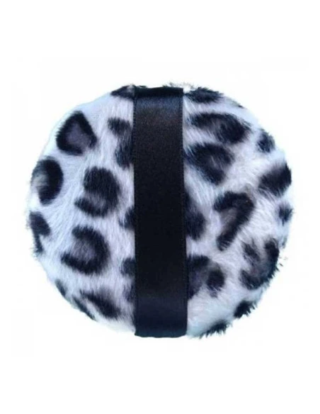 Spugnetta per cipria in piumino leopardato | Kalentin cosmetici