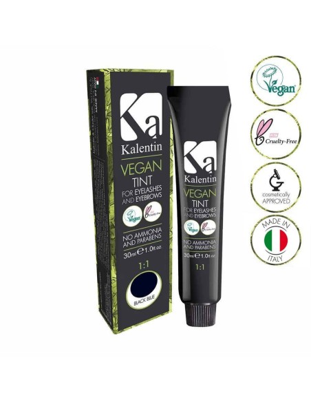Tinta vegana per sopracciglia, nero-blu | Kalentin cosmetici di qualità