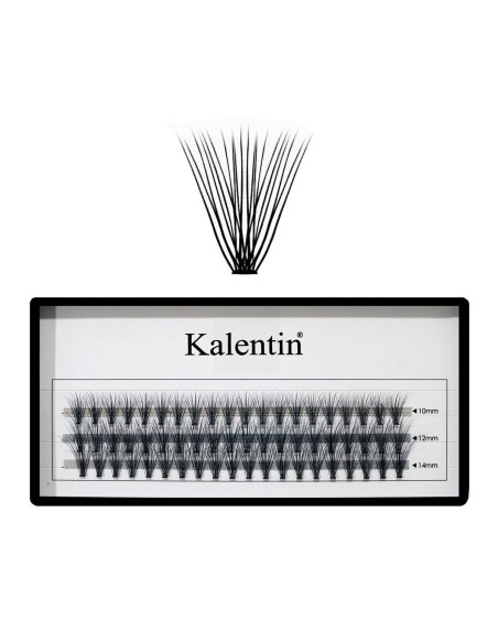 Ciuffetti ciglia a nodo piatto - 20 peli | Kalentin cosmetici