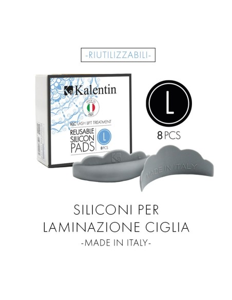 Pads in silicone riutilizzabili L - Box 8 pezzi (4 paia)| Kalentin cosmetici professionali