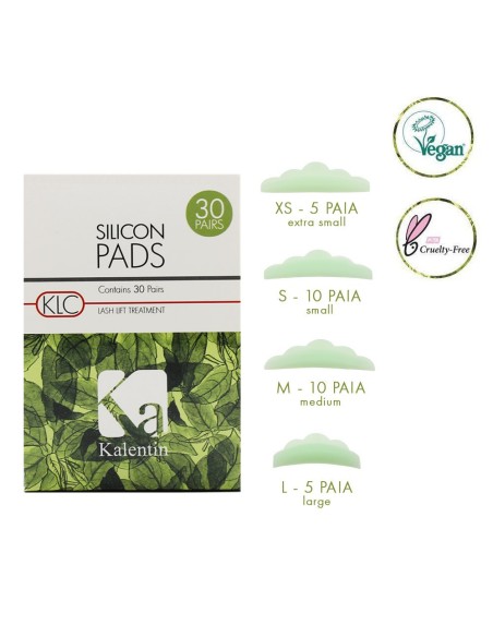 Cofanetto pads vegani in silicone 60 pezzi (30 paia) | Kalentin cosmetici