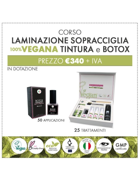 Corso laminazione e tinta sopracciglia + kit & botox | Kalentin corsi pro