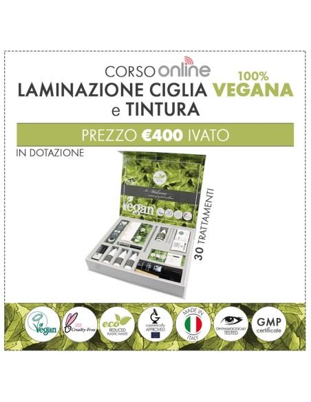 Corso ONLINE laminazione ciglia VEGANA + tintura | Kalentin corsi pro