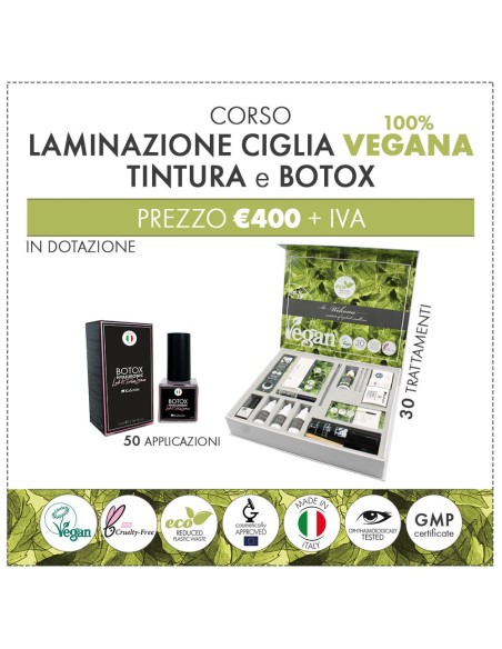 Corso laminazione vegana| KIT+tintura+botox | Kalentin corsi pro