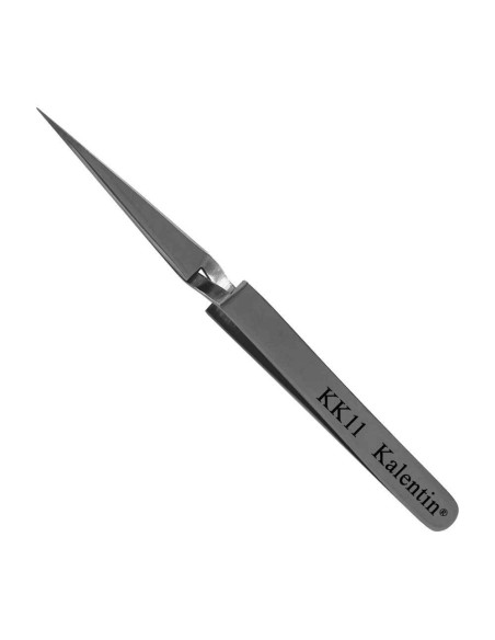 Pinza pro alta precisione 12,5 cm per ciglia - KK11 | Kalentin