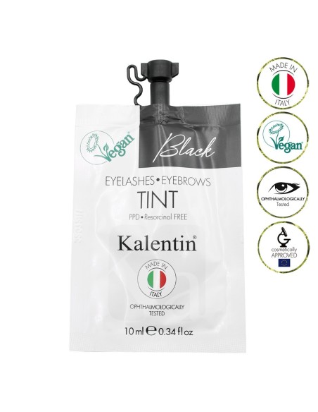 Tinta vegana per ciglia e sopracciglia - Nero| Kalentin cosmetici di qualità