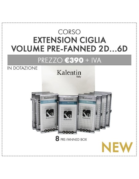 Corso extension ciglia volume pre-fanned | Kalentin corsi pro