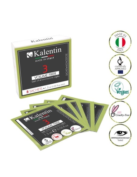 Bustine monodose Volume Fixer vegano - 1.5ml 5 pezzi| Kalentin laminazione ciglia