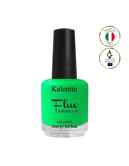 Smalto per unghie verde - Sublime Lux Fluo │Kalentin