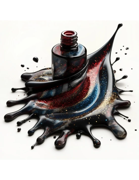 Smalto per unghie nero arlecchino  - Sublime Lux n.54 │Kalentin