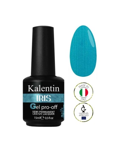 Smalto gel semipermanente blu perlato - Iris 26 │Kalentin