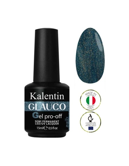 Smalto gel semipermanente blu notte perlato - Glauco 28 │Kalentin