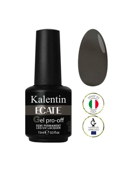 Smalto gel semipermanente grigio intenso - Ecate 38 │Kalentin