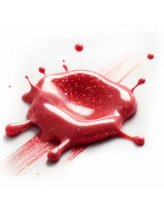 Smalto gel semipermanente glitter rosso chiaro - Cabiro 75 senza TPO│Kalentin 2