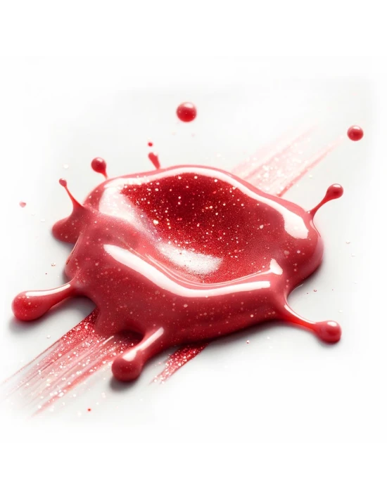 Smalto gel semipermanente glitter rosso chiaro - Cabiro 75 senza TPO│Kalentin