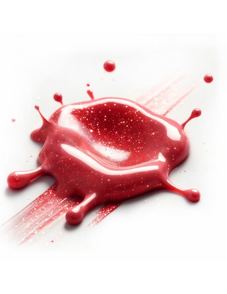 Smalto gel semipermanente glitter rosso chiaro - Cabiro 75 senza TPO│Kalentin