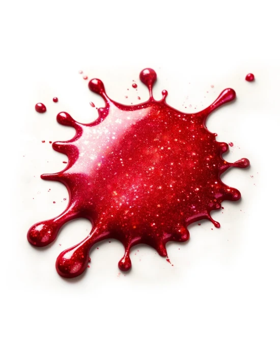 Smalto gel semipermanente glitter rosso - Eufrosine 76 senza TPO│Kalentin