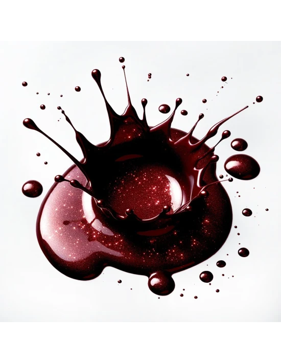 Smalto gel semipermanente bordeaux metallizzato - Urania 77 senza TPO │Kalentin