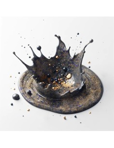 Smalto gel semipermanente glitter oro nero - Nereo 80 senza TPO │Kalentin 2