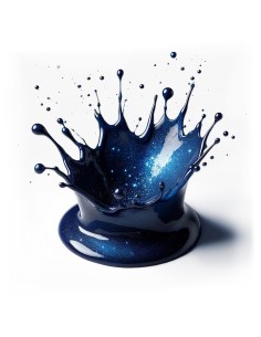 Smalto gel semipermanente glitter indaco - Proteo 81 senza TPO │Kalentin 2