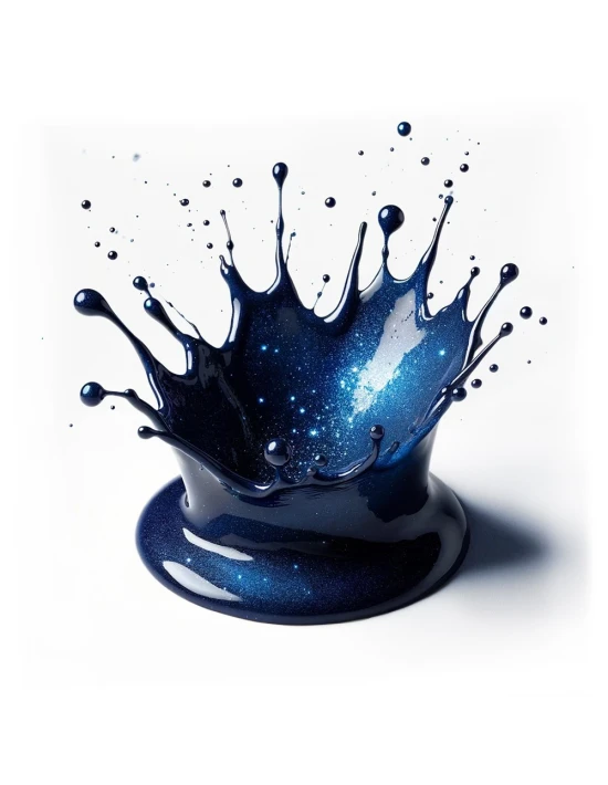 Smalto gel semipermanente glitter indaco - Proteo 81 senza TPO │Kalentin