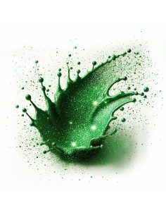 Smalto gel semipermanente glitter verde - Zefiro 79 senza TPO │Kalentin 2