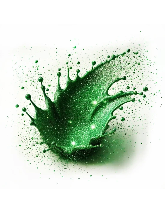 Smalto gel semipermanente glitter verde - Zefiro 79 senza TPO │Kalentin