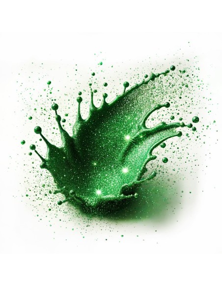 Smalto gel semipermanente glitter verde - Zefiro 79 senza TPO │Kalentin