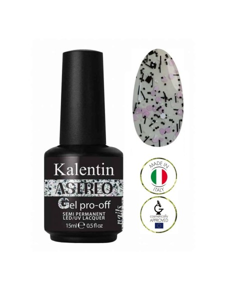 Smalto gel semipermanente bianco e rosa - Astreo 87 senza TPO  │Kalentin