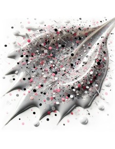 Smalto gel semipermanente bianco e rosa - Astreo 87 senza TPO  │Kalentin 2