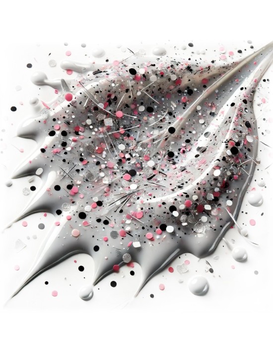 Smalto gel semipermanente bianco e rosa - Astreo 87 senza TPO  │Kalentin