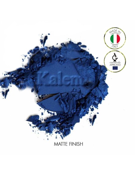 Matte cobalt blue mineral eye shadow - No 81 Majorca | Kalentin sustainable cosmetic brand