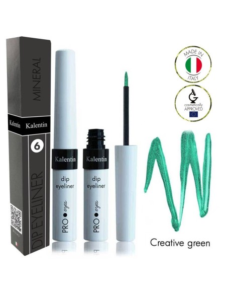 EYELINER MINERALE 6 Peacock - verde | Kalentin