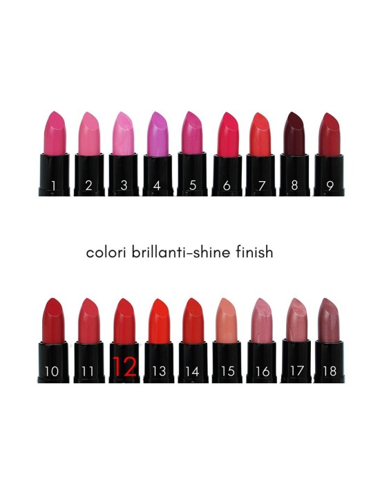 ROSSETTO MINERALE  12 Sensual - finish brillante rosso intenso | Kalentin