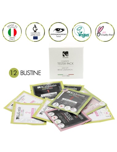 Tester pack completo per laminazione ciglia e sopracciglia | Kalentin